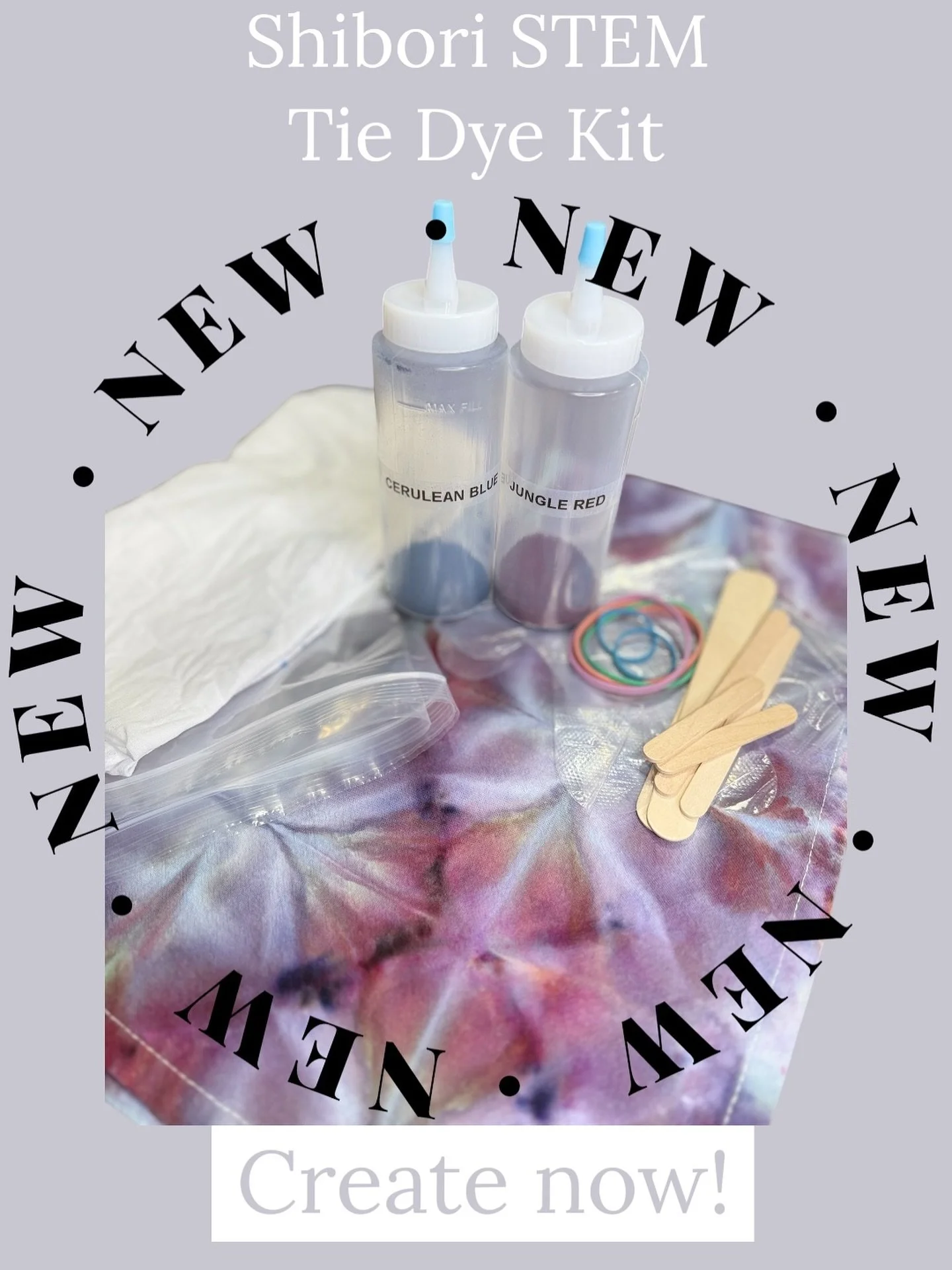 Introducing the NEW Modern Shibori Tie Dye Kits by #TaiDyed Apparel and Tai Prince Designs STEM. 
A fresh, elevated take on the traditional Japanese technique &mdash; now with custom color options so you can create YOUR own version of modern Shibori.