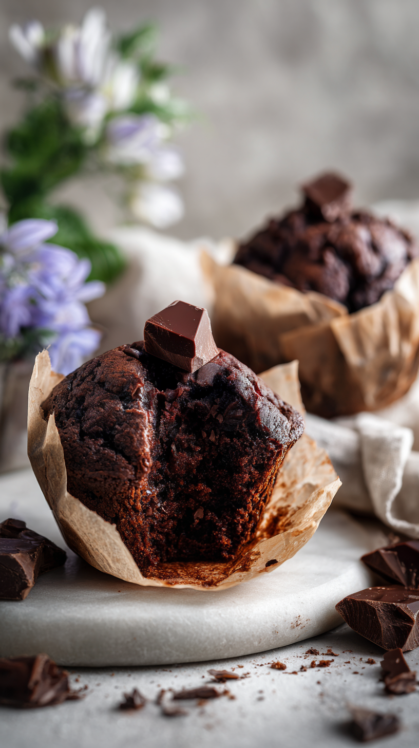 Chocolate Date Muffins