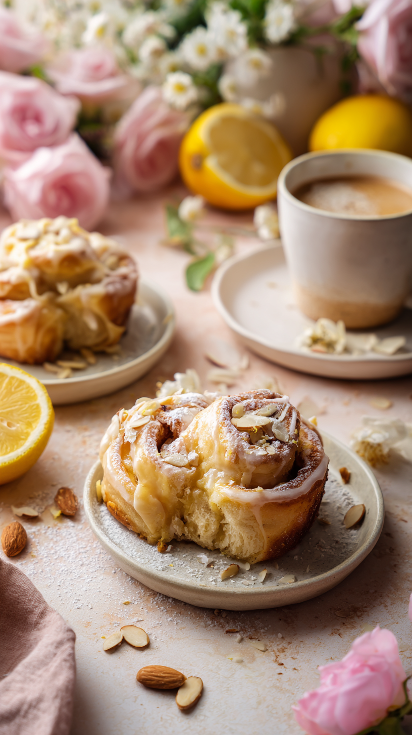 Sourdough Sweet Rolls – Soft, Buttery, and Glazed with Creamy Lemon Icing