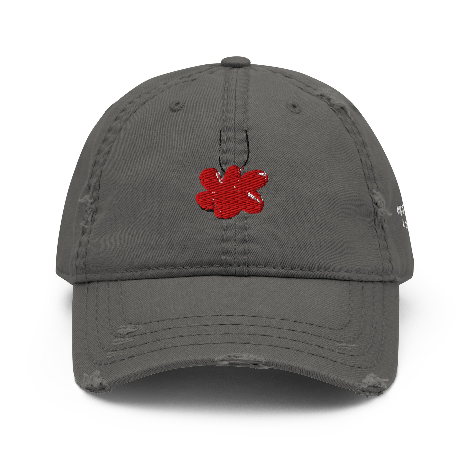 Casquette - Fleur rouge