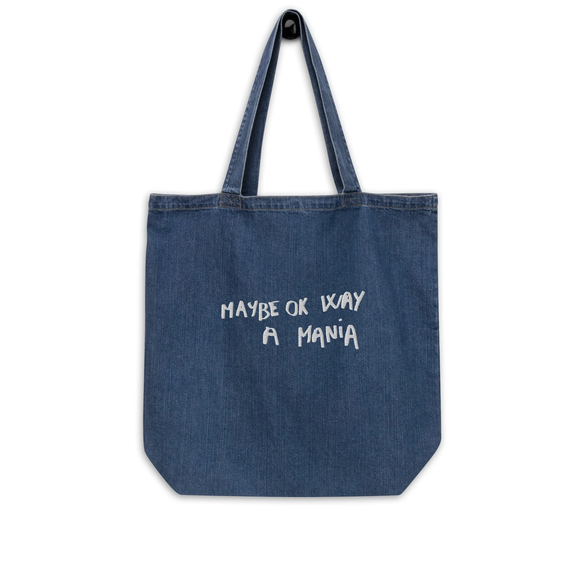 Sac Denim - Broderie Maybe ok way a mania