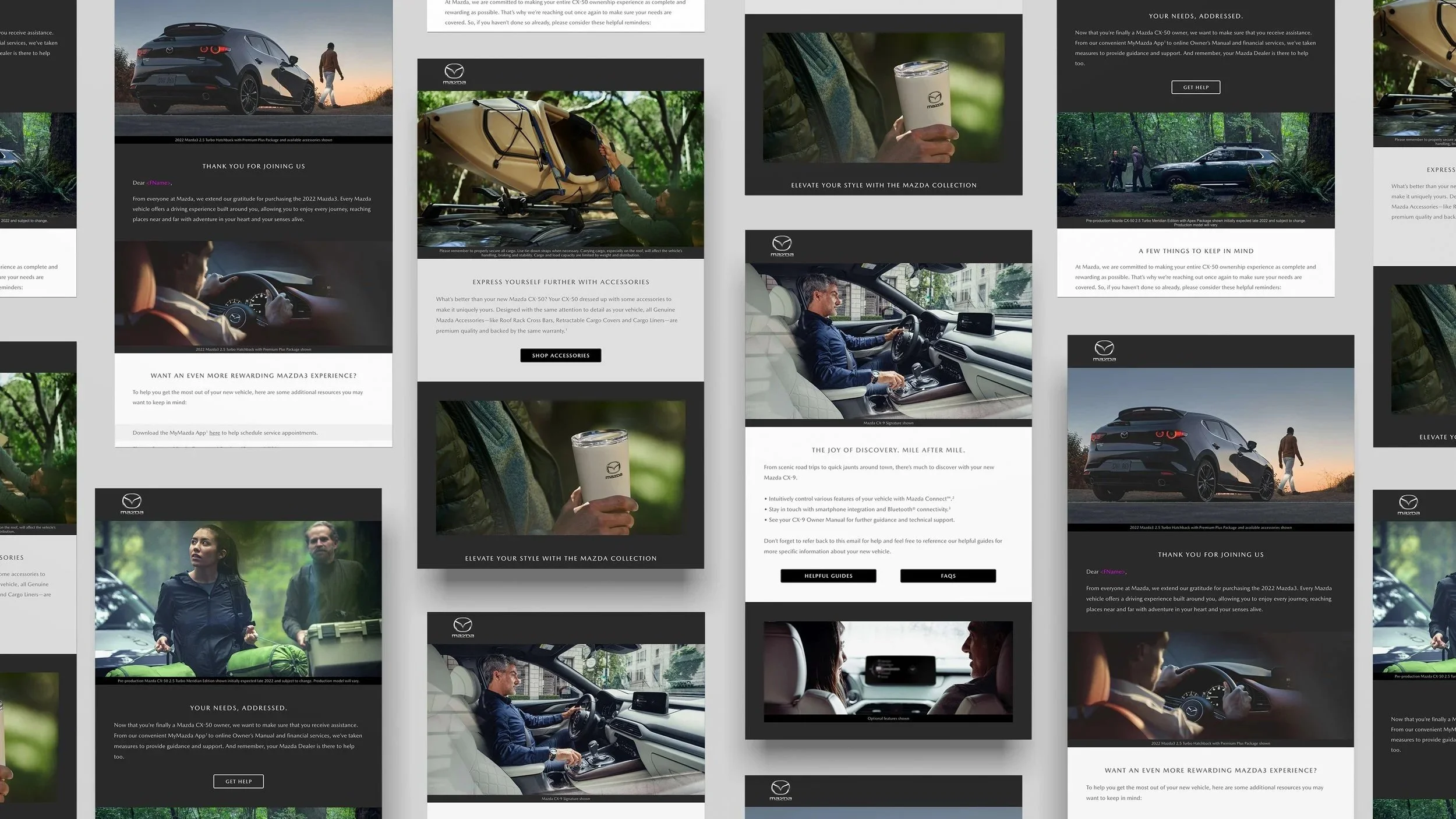 Mazda Welcome Series Email Redesign