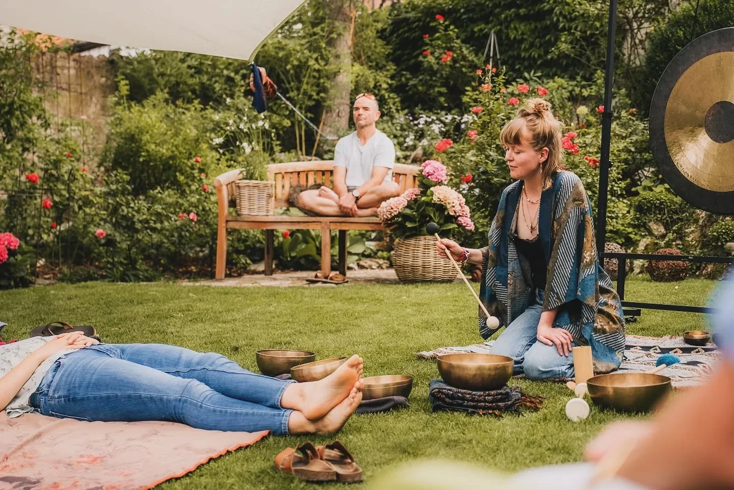 What a beautiful weekend in the "Klanggarten" together with @kult_tiefthal ! 🌀〰️
Thank you to everyone who came and became curious about sound work. What an beautiful experience! We truly created a space to breathe and relax amidst the hu