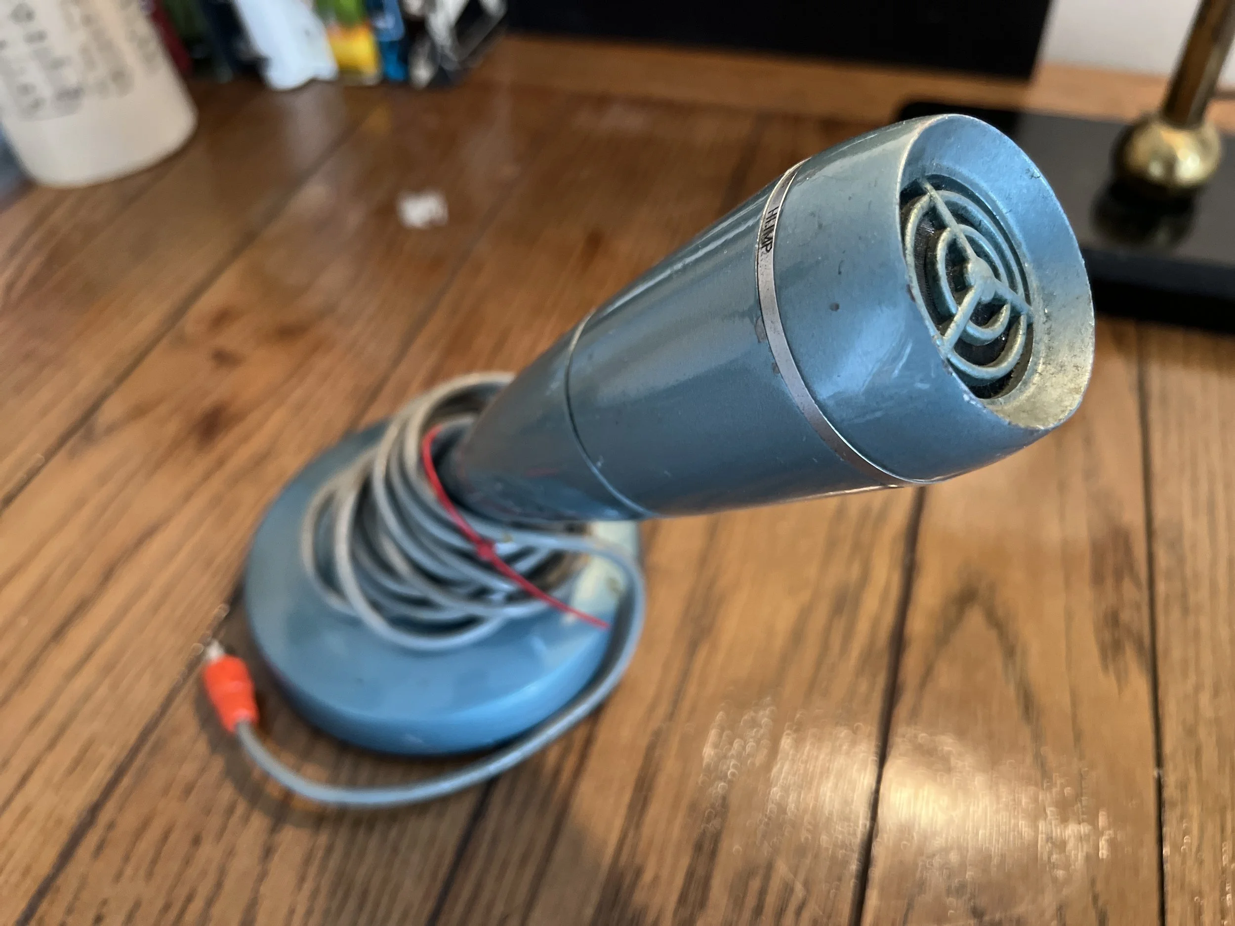 Vintage microphone prop