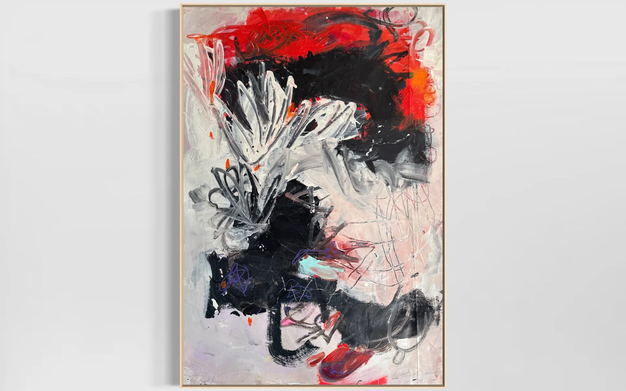 Soft Forces  Oil & Acrylic on Canvas 110 × 80 cm, 2025