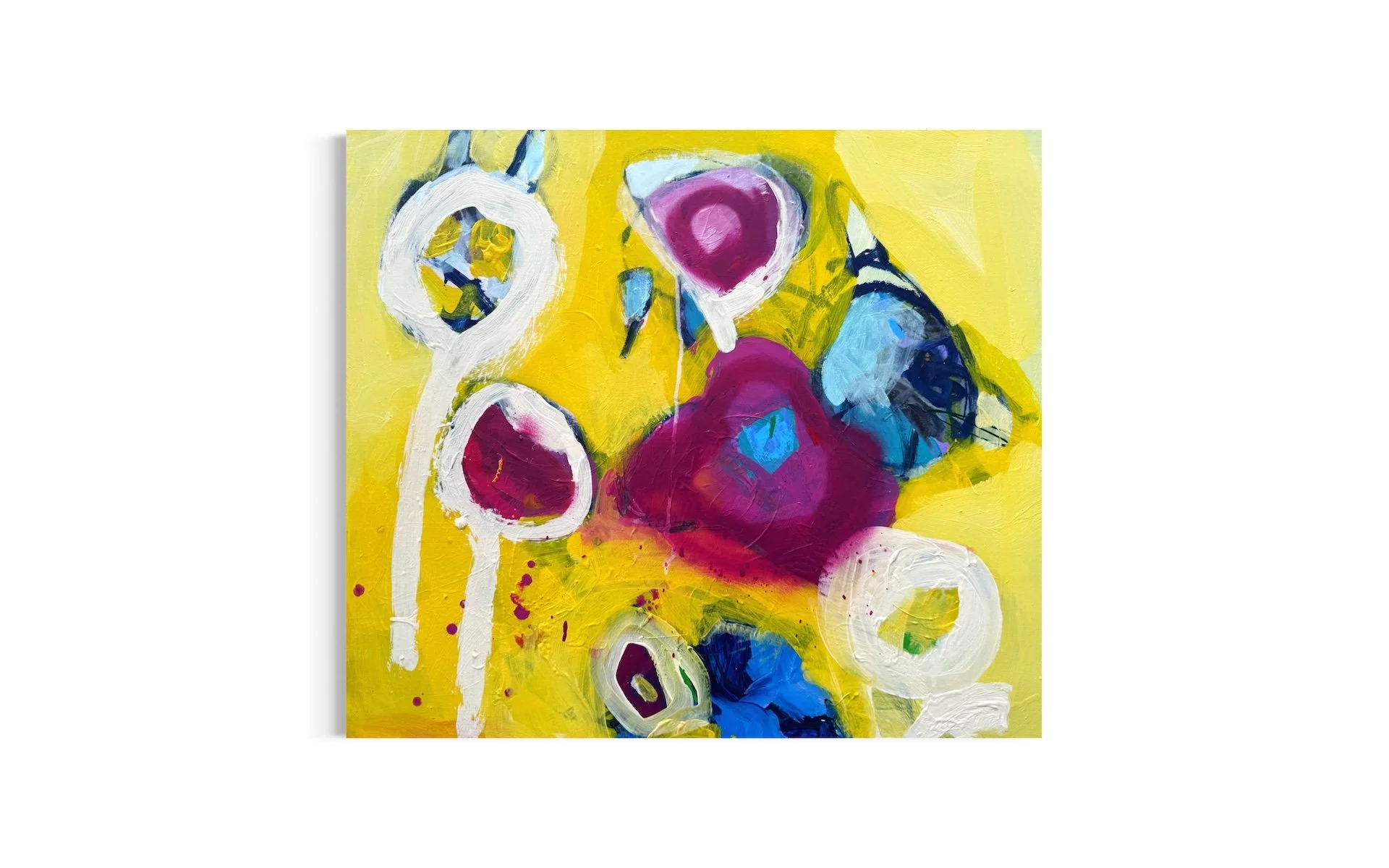 Cherries and Wasps
Acrylic, oil, and spray paint on canvas
70 × 80 cm
2026