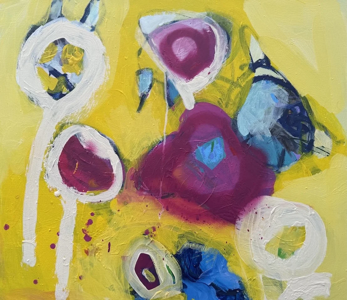 Cherries and Wasps
Acrylic, oil, and spray paint on canvas
70 × 80 cm, 2026
