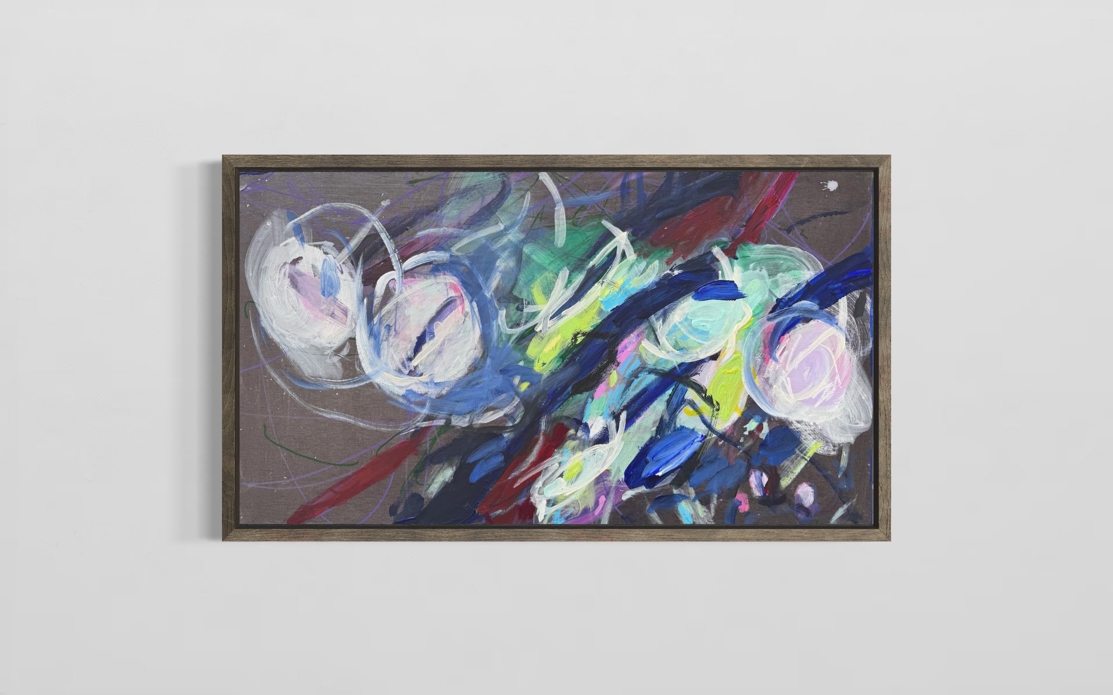 Where Silence Meets the Light
Oil & Acrylic on Canvas
50 × 90 cm, 2025
