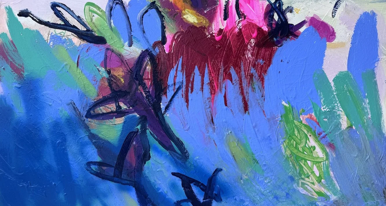 Fireworks and Confetti
Acrylic, oil, and spray paint on canvas
50 × 90 cm, 2026
