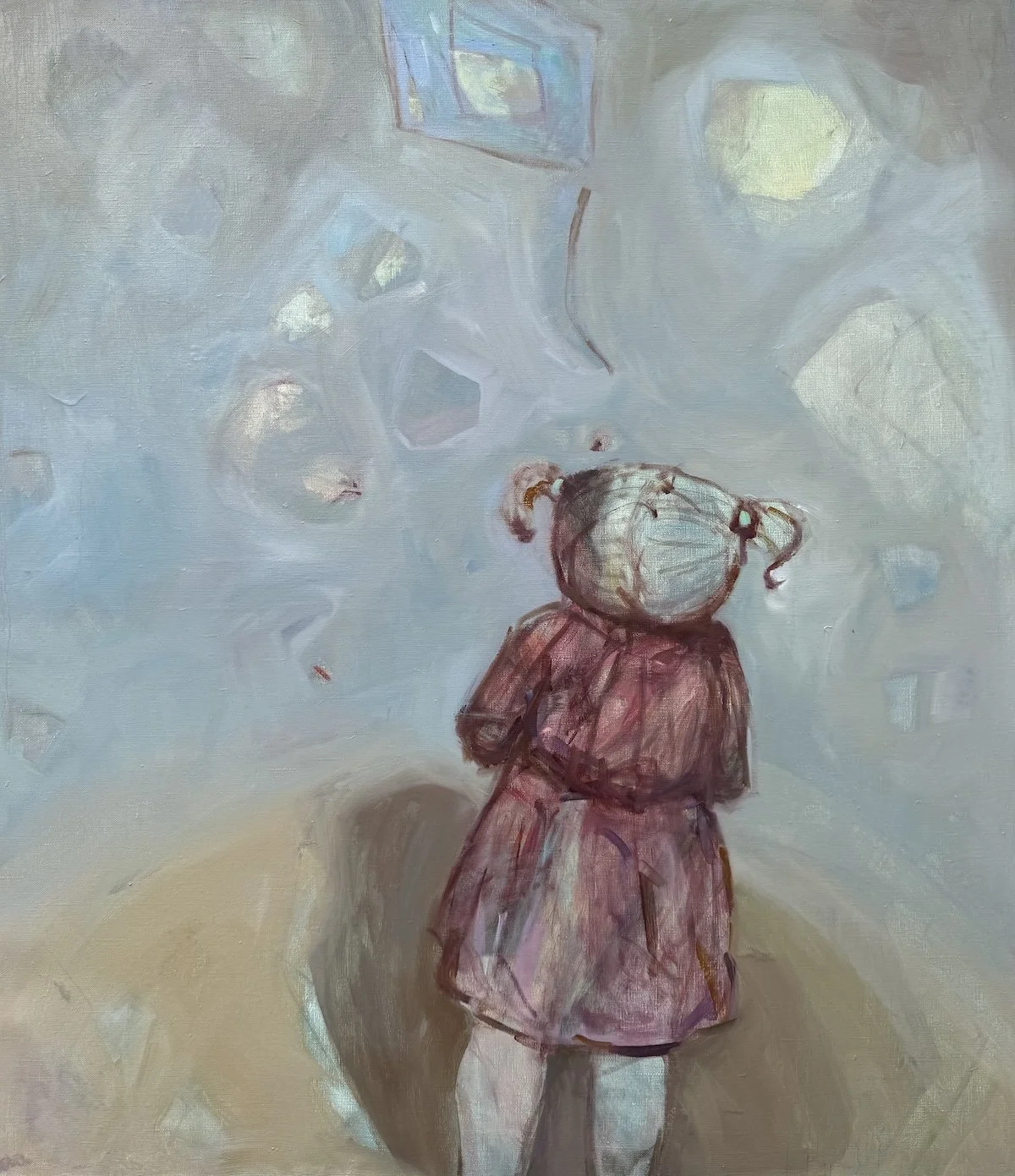 Wind – Oil on Canvas, 90 × 80 cm, 2023