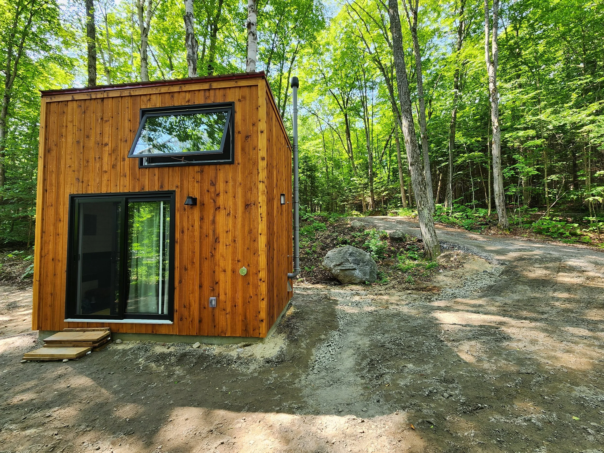 Modern Tiny cabin in the woods