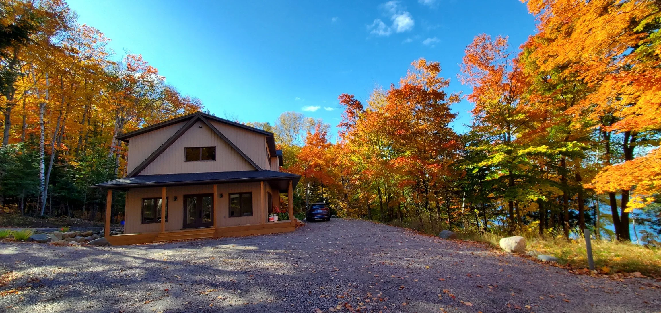 Surrounded by Fall golden colors