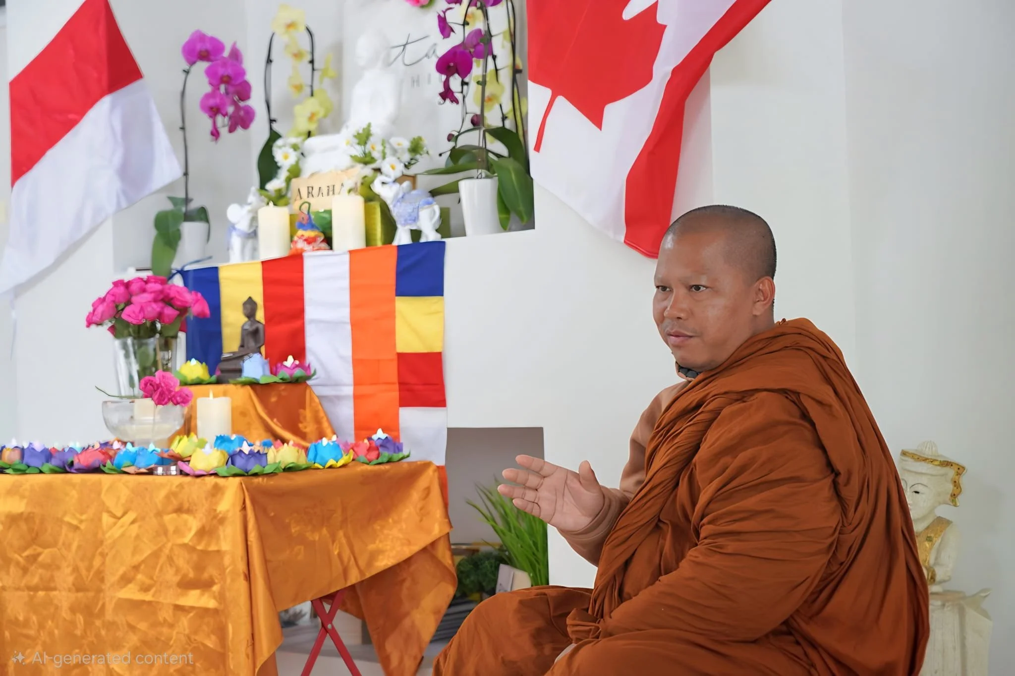 Indonesian Buddhist community 2025 - family retreat with Bhante Santacitto from Indonesia