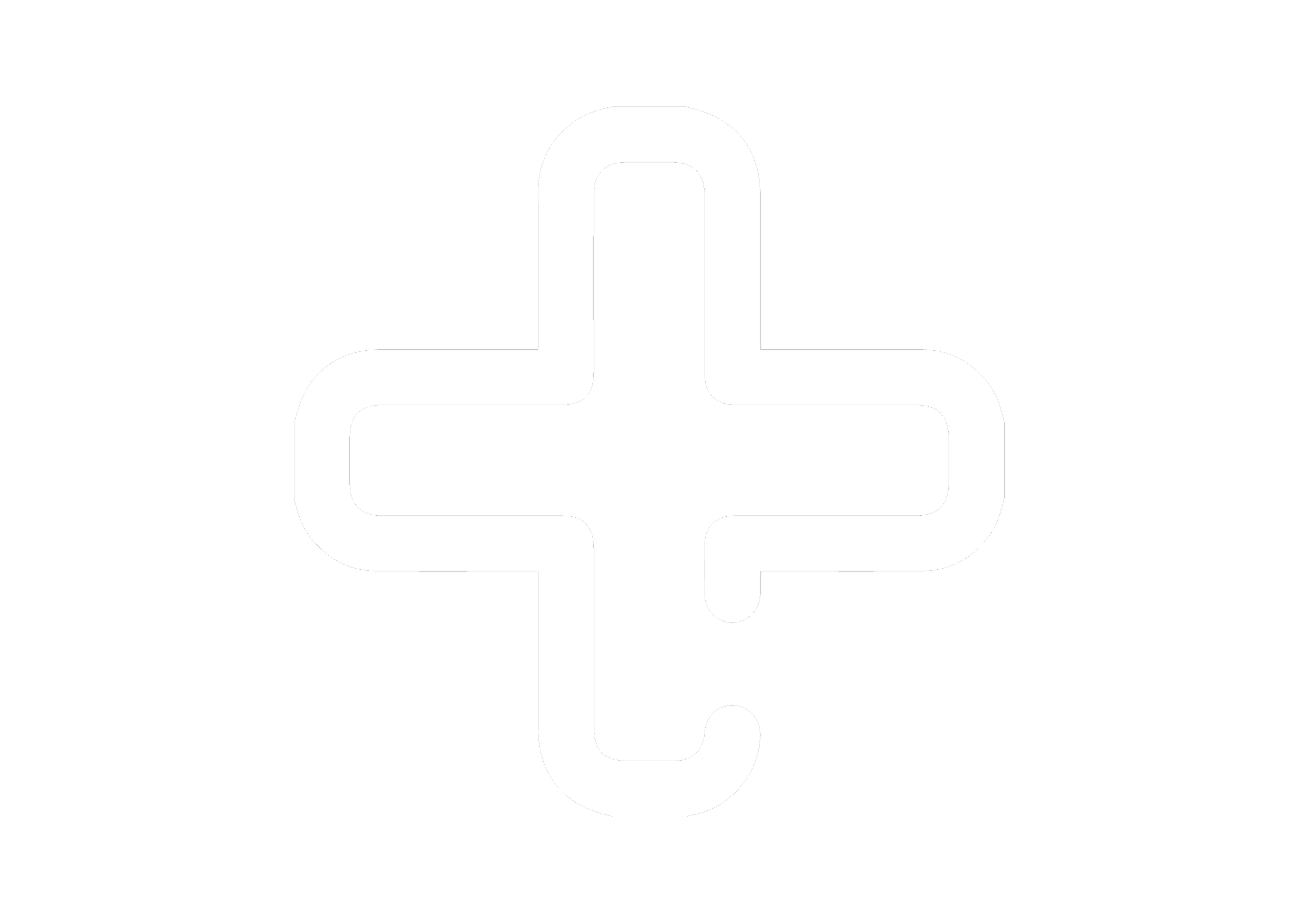 ícono de signo más en color blanco sobre fondo negro