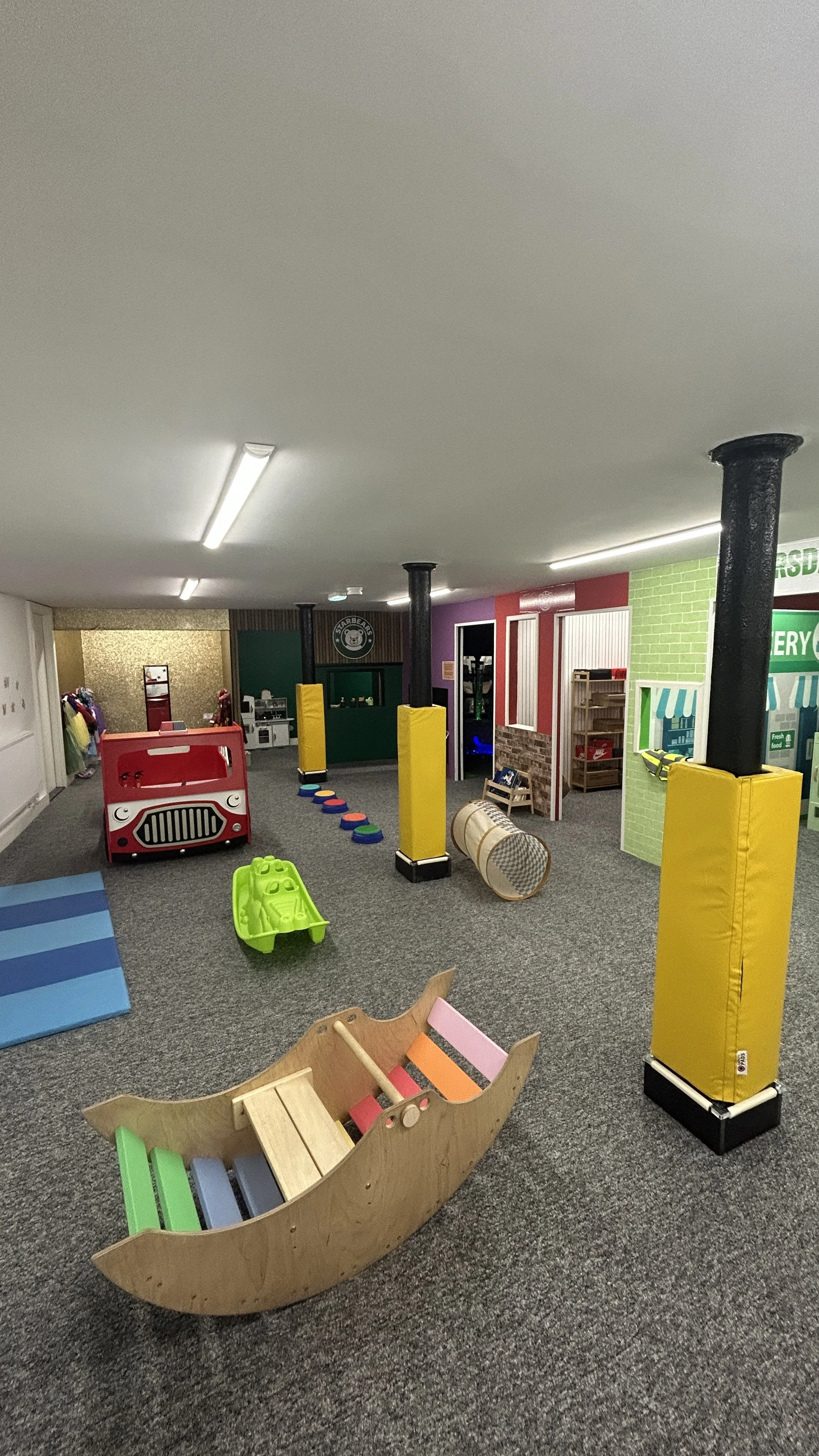 Image of the role play village at Baby Bear's Play Cafe