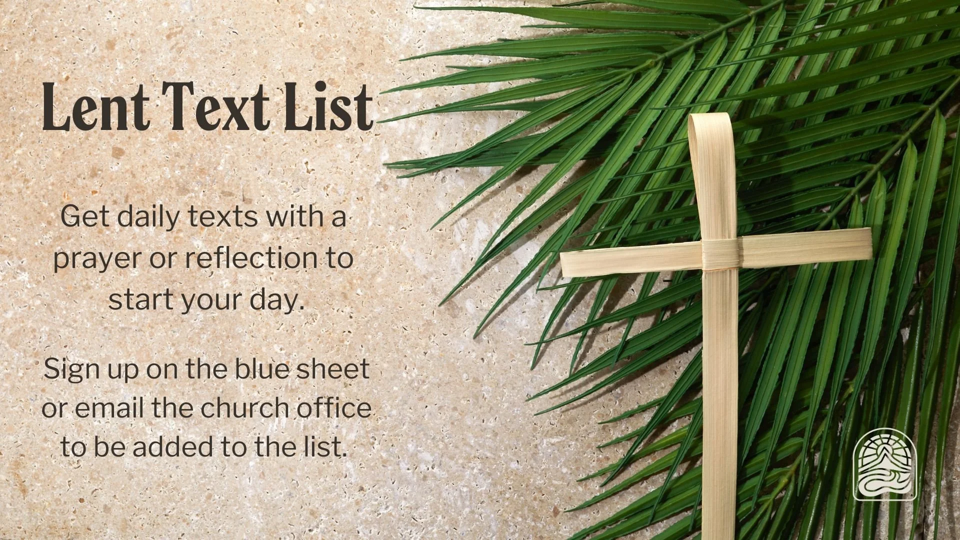 Sign up for Lent Texts