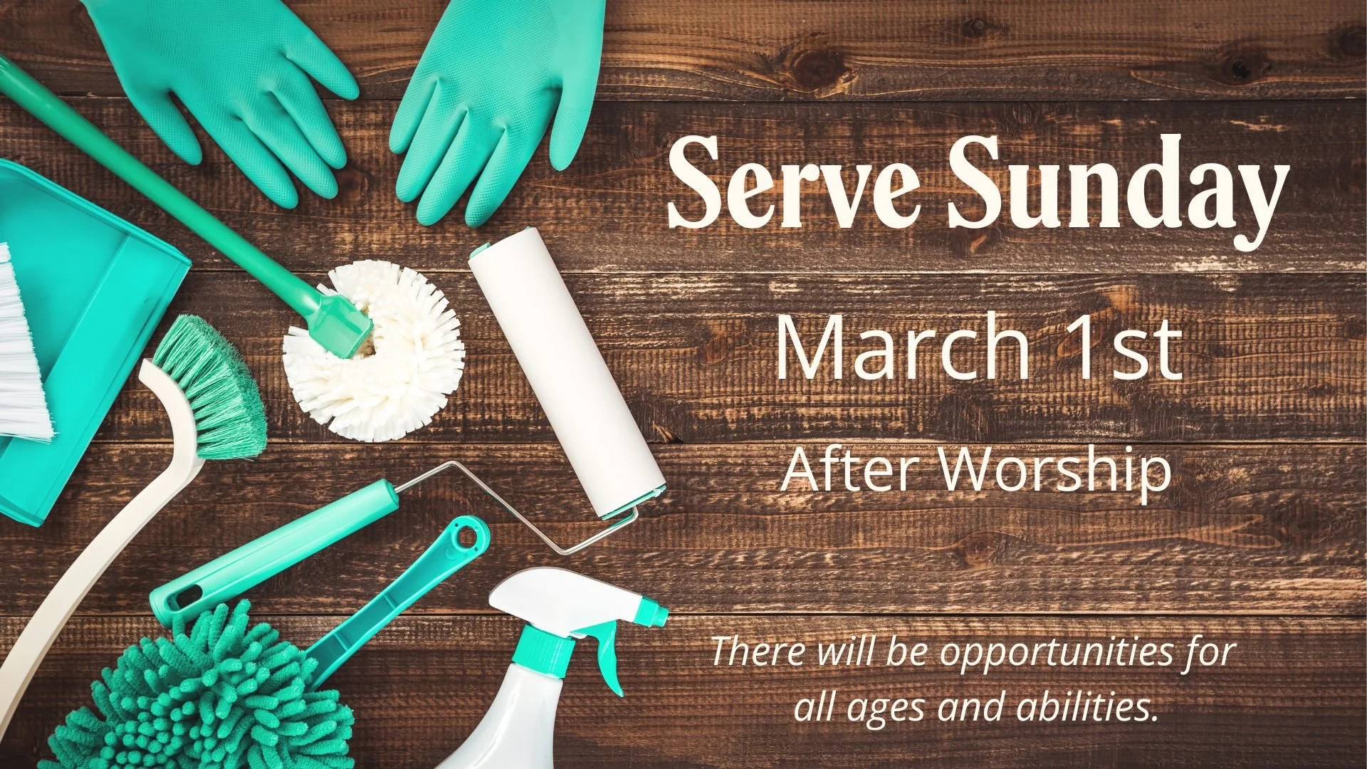Serve Sunday