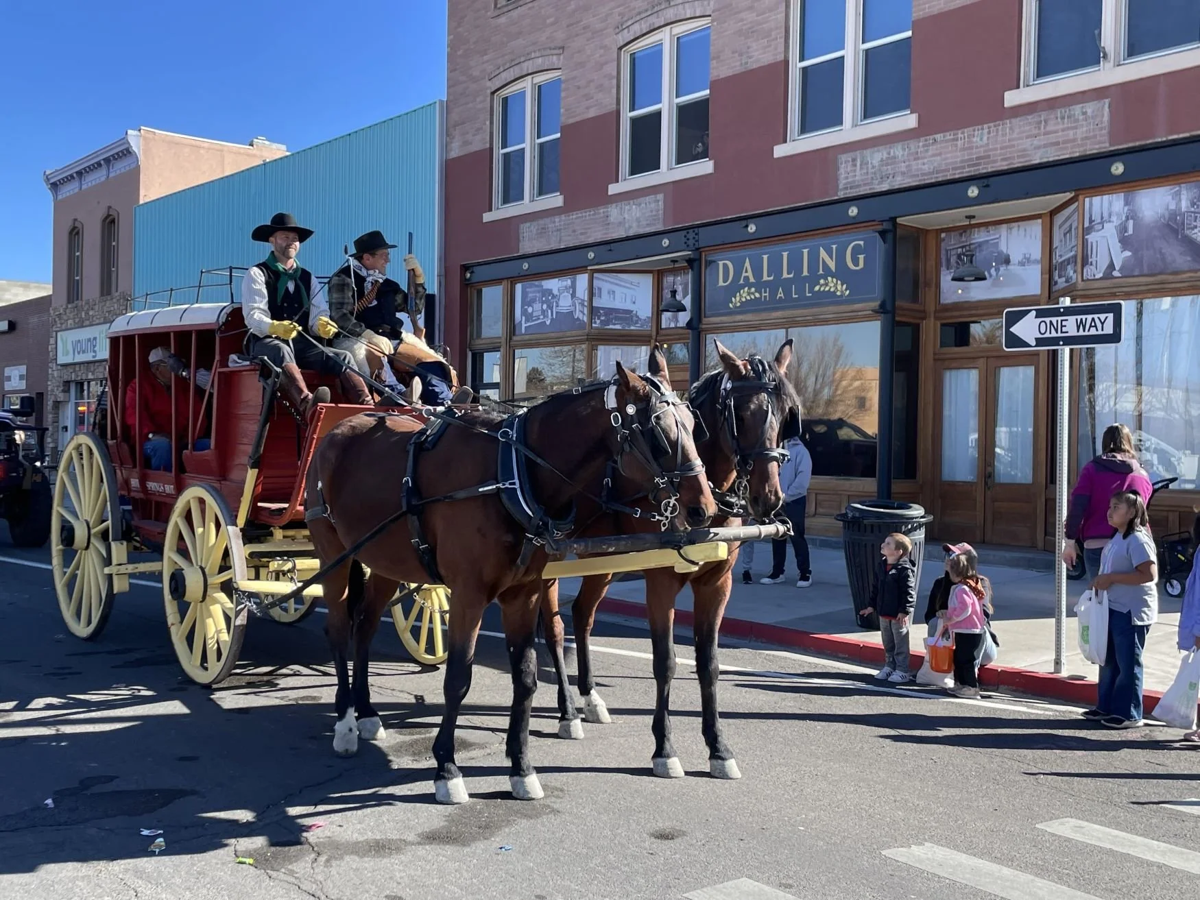 Travis Gerber, Pedro Ormaza at Hesson Building  Elko Museum