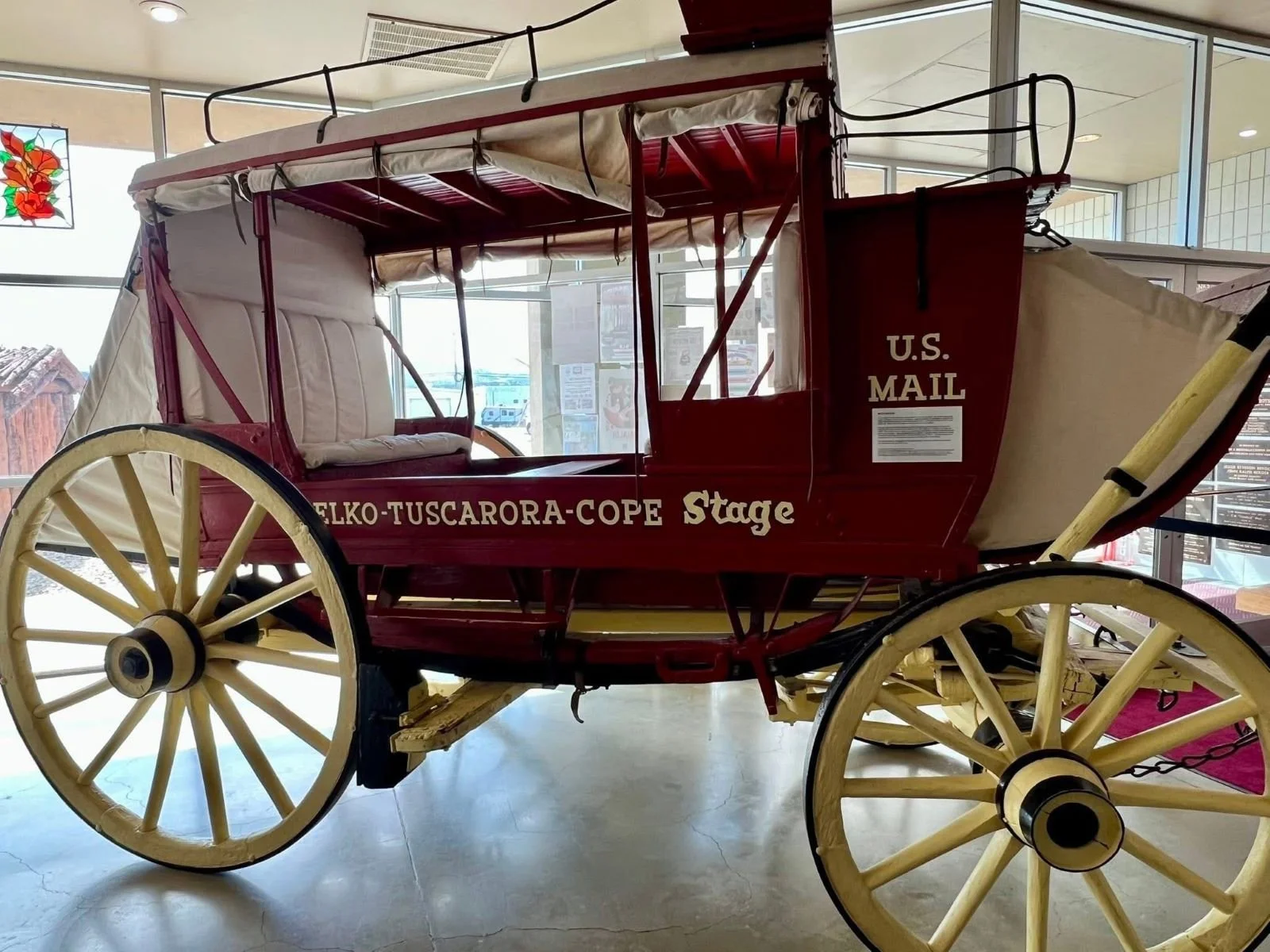 Tuscarora Stage Coach at the museum in Elko, Nevada
