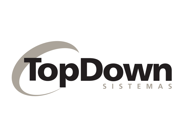 Logo design for 'TopDown Sistemas', Rio de Janeiro, Brazil.