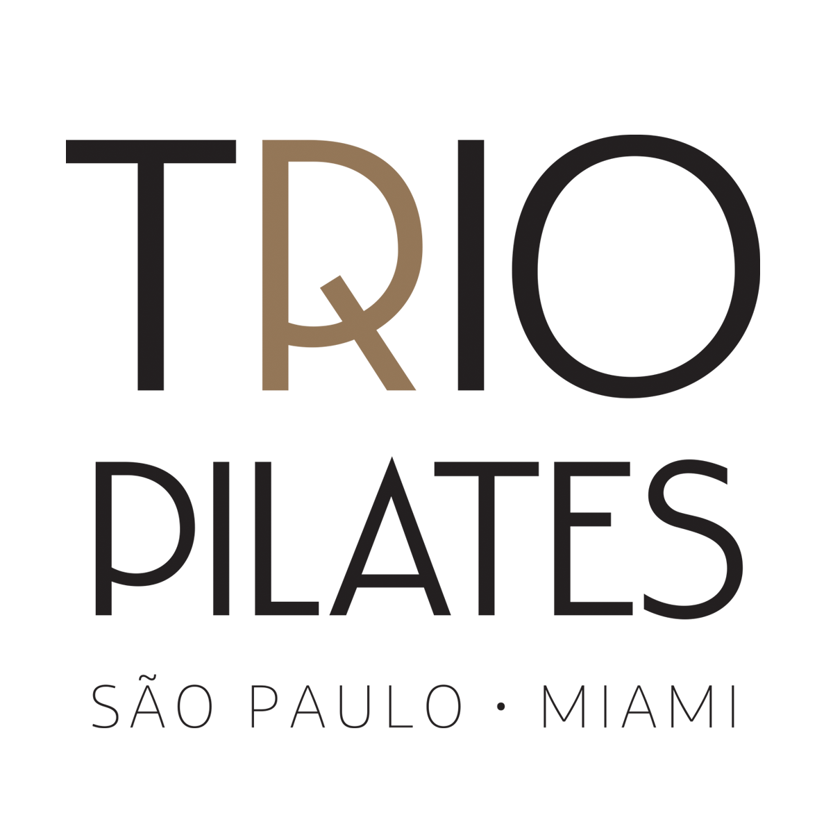 Logo for Trio Pilates, in São Paulo and Miami.