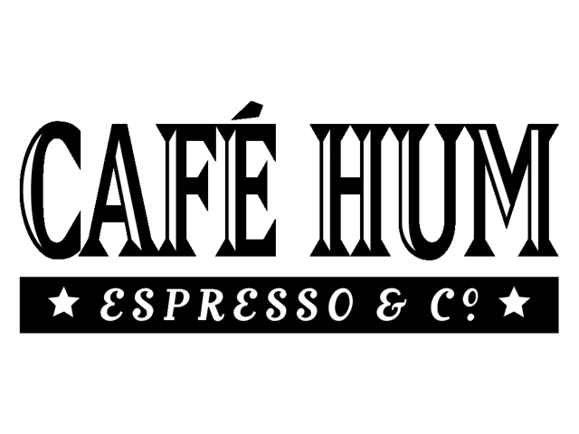 'Cafe Hum Espresso & Co' logo, Rio de Janeiro, Brazil.