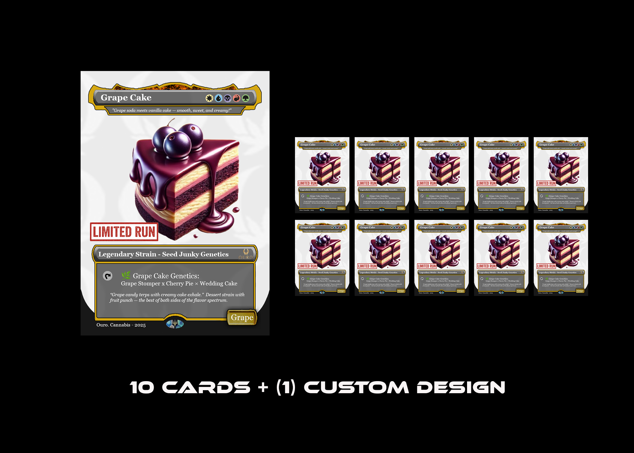 10 Cards + (1) Custom Design