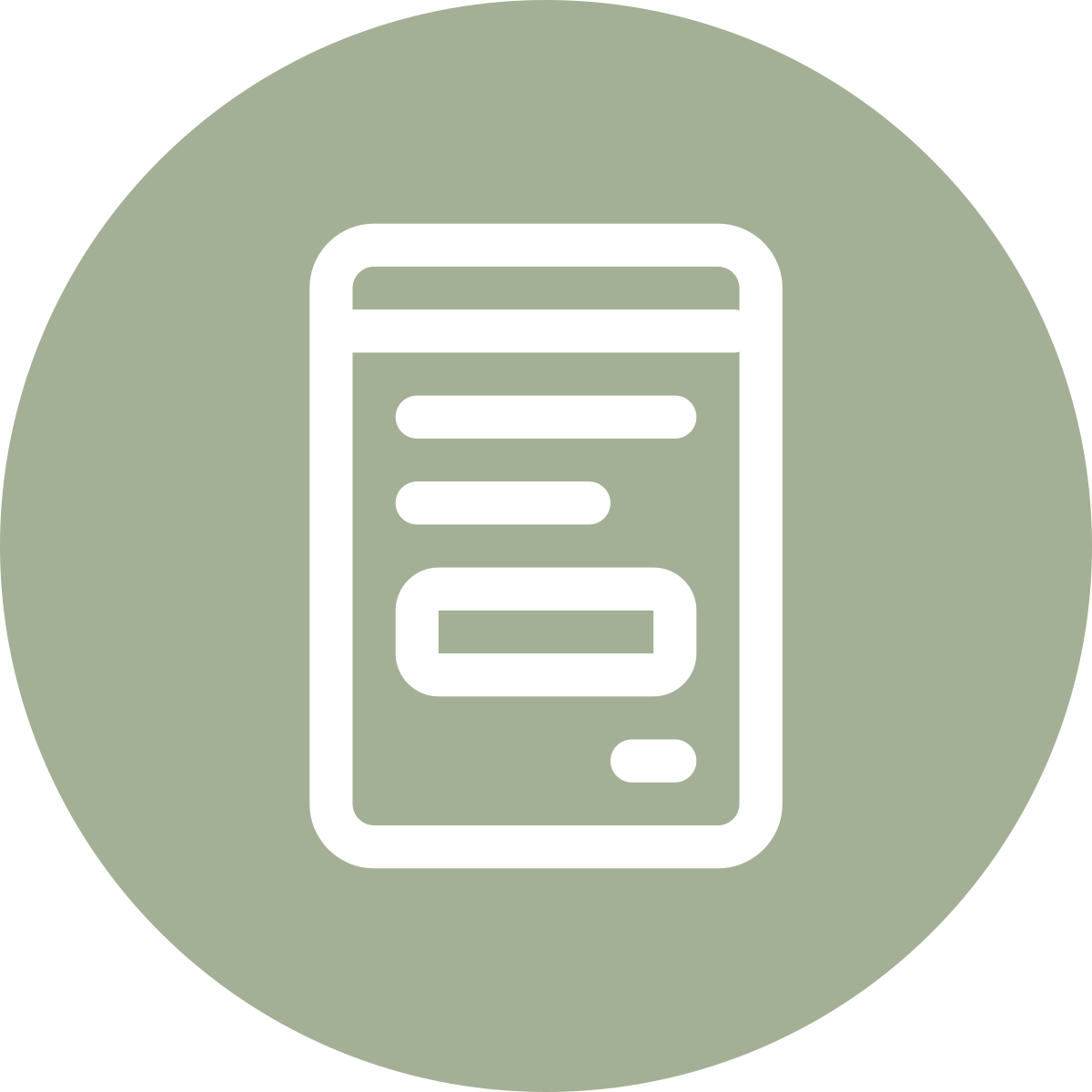 Icon of a smartphone or mobile device with a chat or message interface displayed.