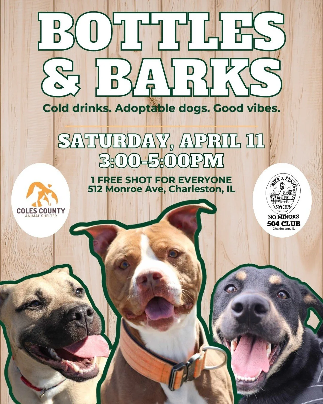 Looking for something fun to do this weekend? 🐶🍻

Bottles &amp; Barks is happening at Mike &amp; Stan's on Saturday, April 11 from 3:00&ndash;5:00pm, and it&rsquo;s the perfect mix of good drinks and even better company.

They&rsquo;re teaming up w