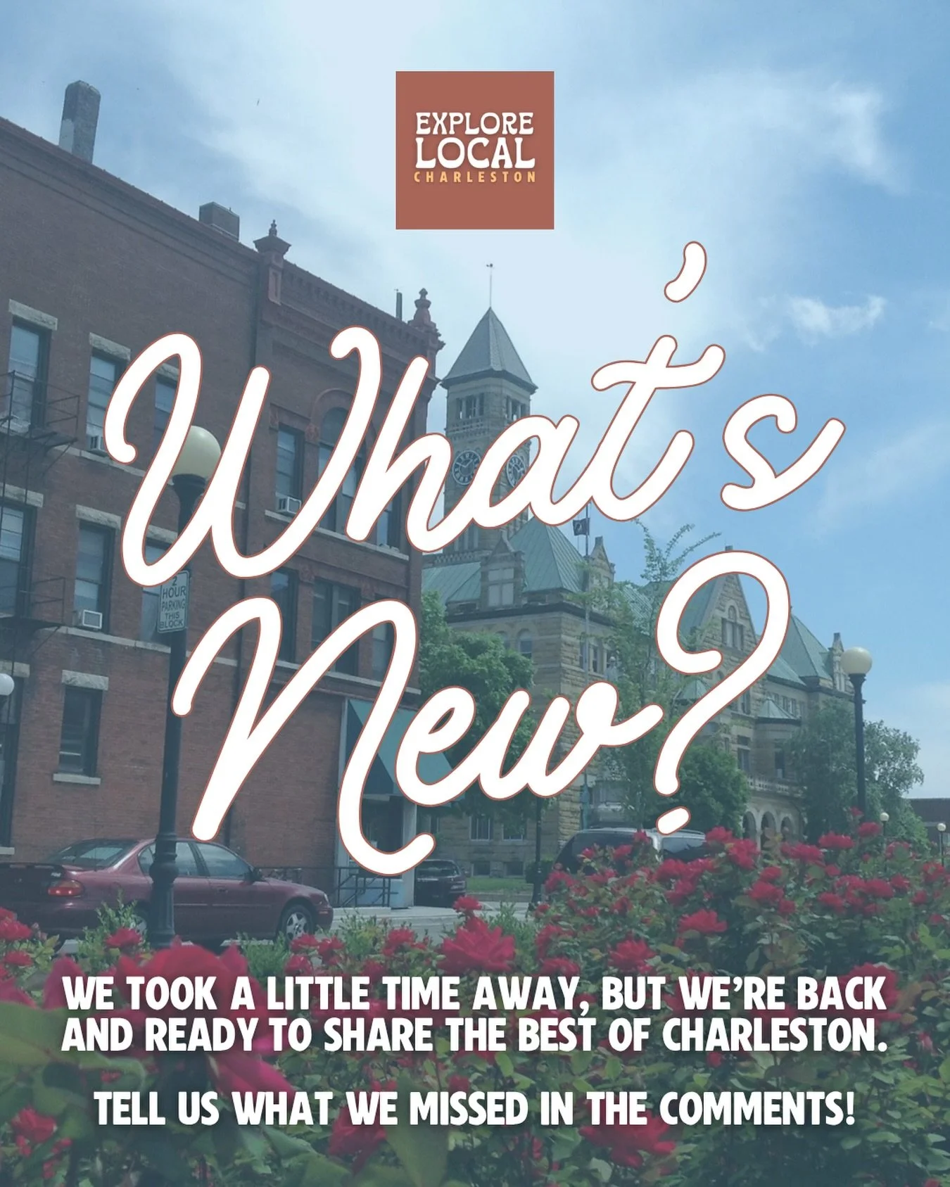 We took a little time away, but we&rsquo;re officially back 👋

We&rsquo;re getting back into sharing all things Charleston again - events, small businesses, and everything in between - but first, we need your help.

What&rsquo;s new? What did we mis