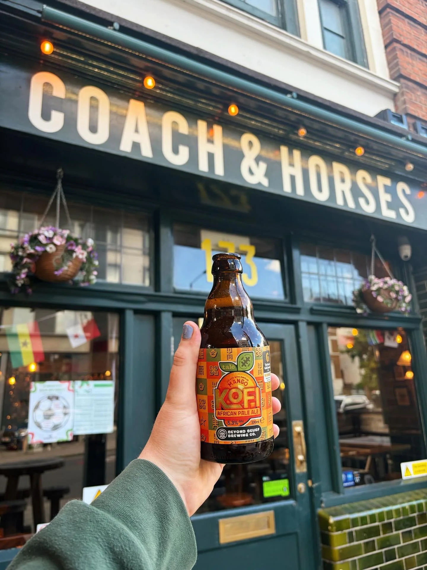 @beyondbeliefbrewingco Kofi Mango African Pale Ale in stock now 🥭