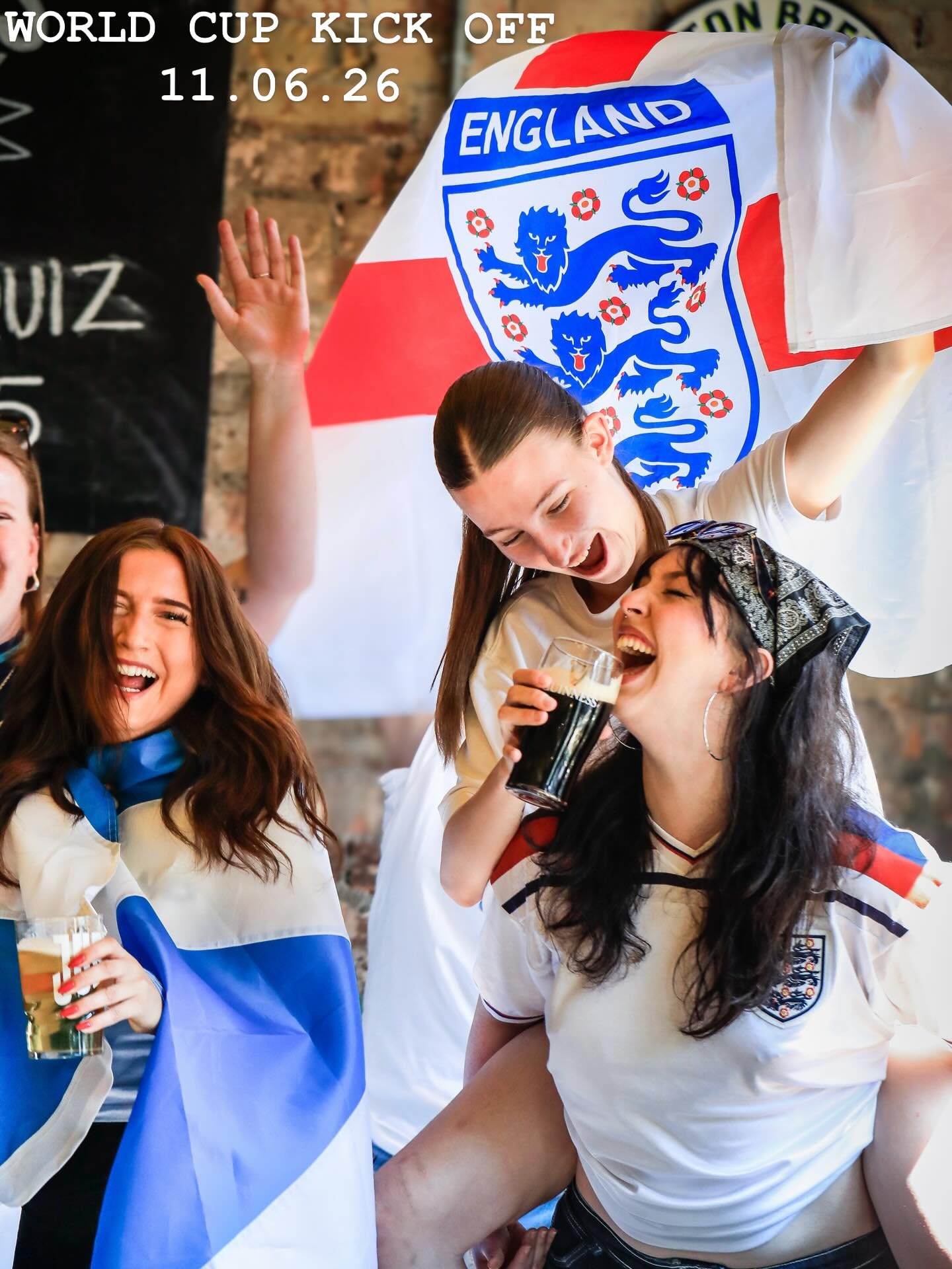 WORLD CUP KICK OFF
THURSDAY 11TH JUNE 

FOOTBALL QUIZ @ 6.30PM
MEXICO V SOUTH AFRICA @ 8PM

BOOK YOUR TABLE NOW

SPONSORED BY @pimentaedrinks