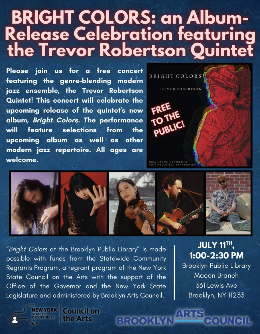 Trevor Robertson's "Bright Colors" Release show