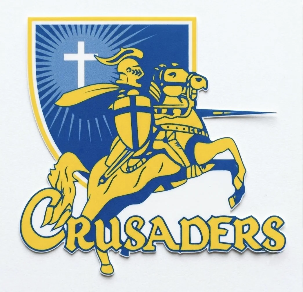 3 Inch Crusaders Mascot Sticker