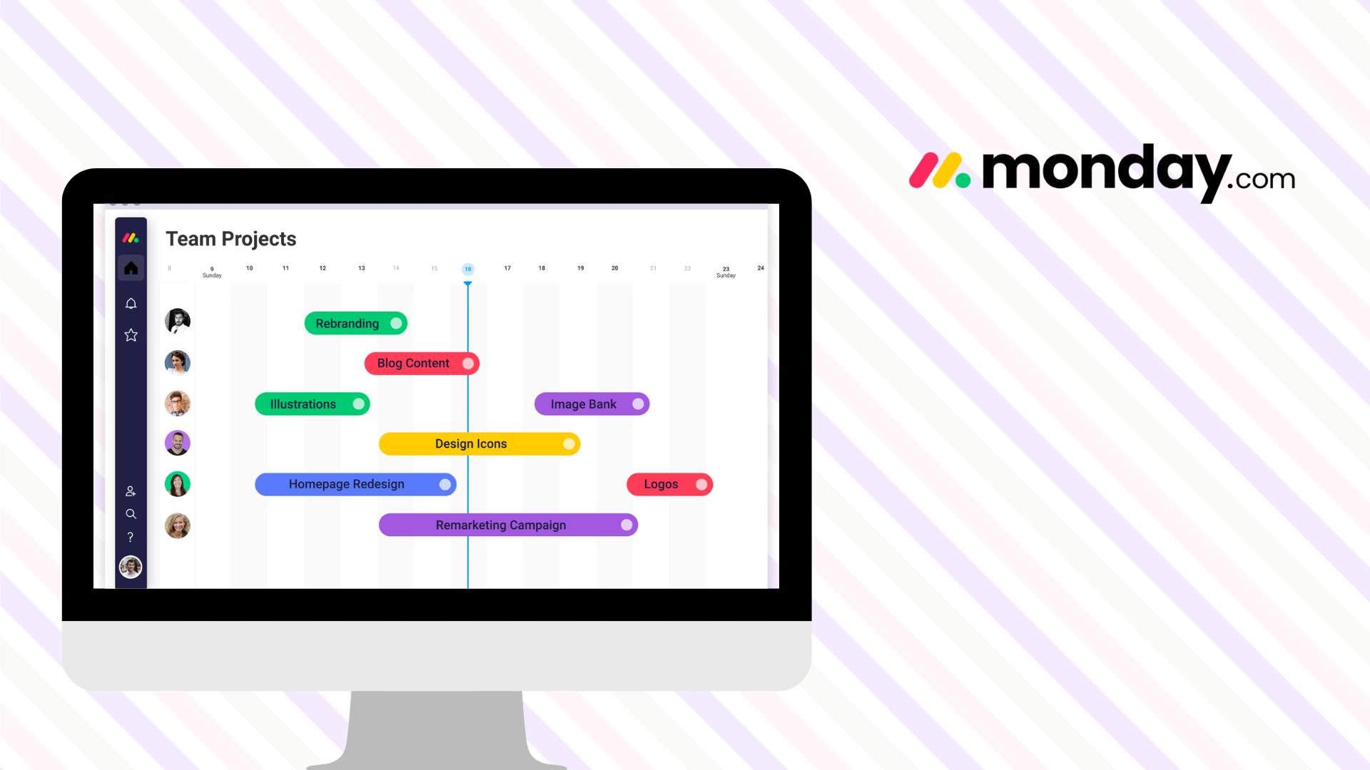 Facilities manager organising cleaning tasks and schedules using Monday.com
