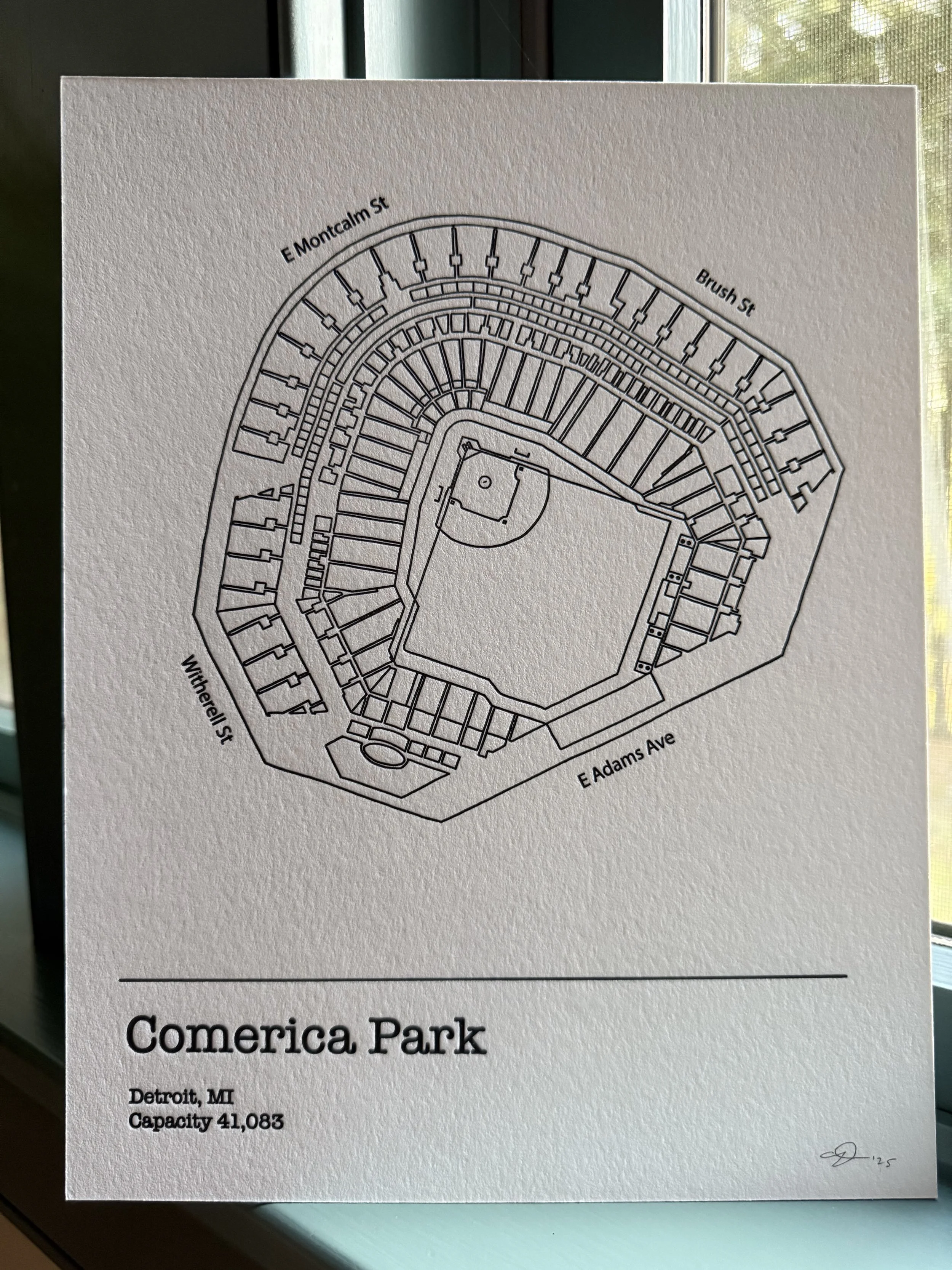 Comerica Park home of the Tigers 