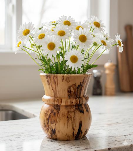 spalted wide vase with daisies.jpg