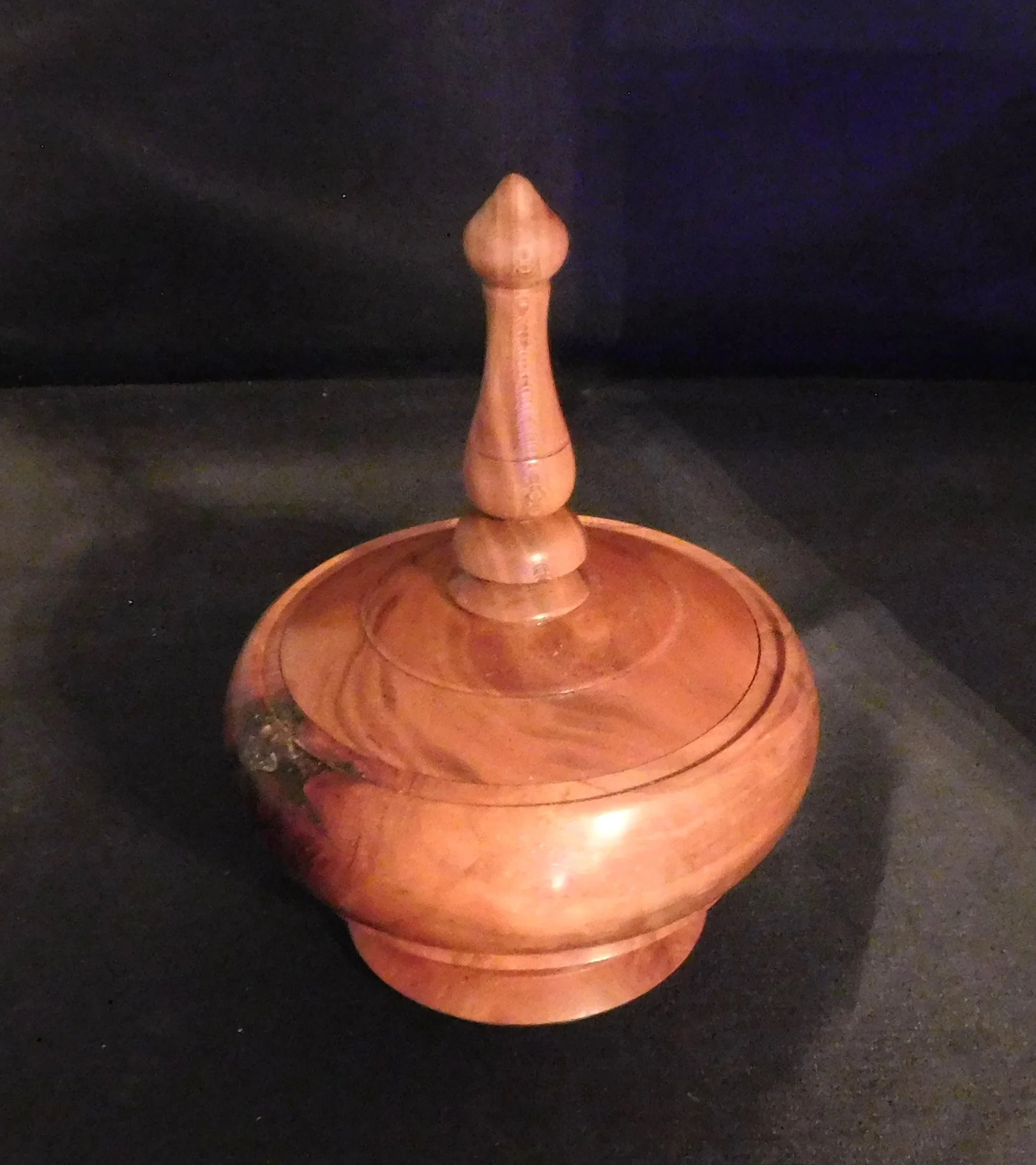 cherry knot bowl with finial.JPG