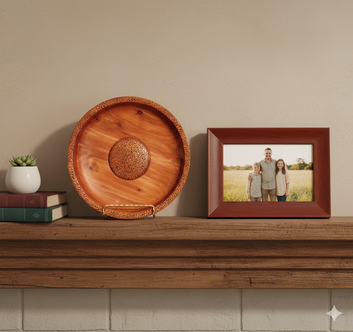 cedar plate on  mantle.jpg