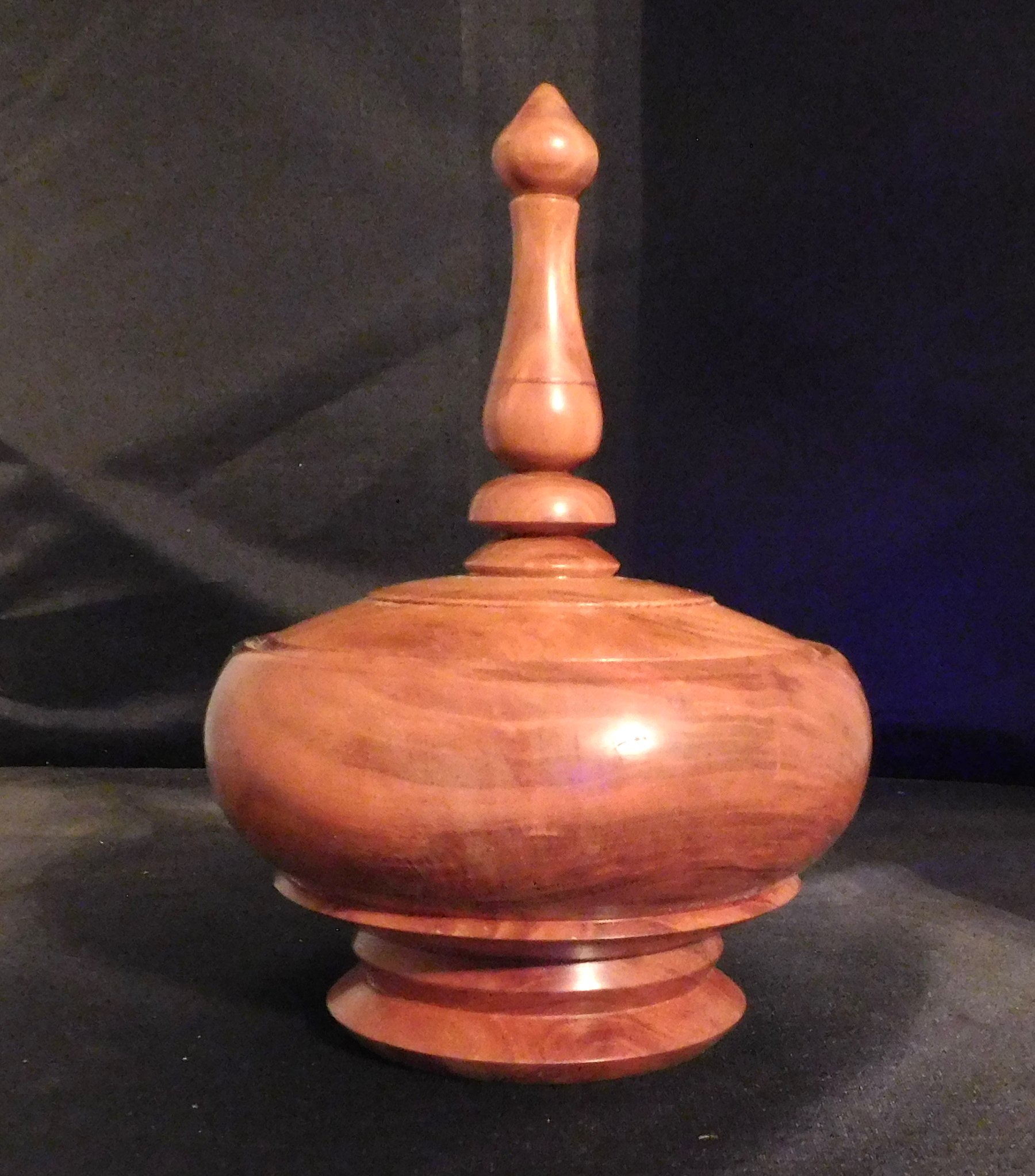 cherry knot bowl with finial 2.JPG