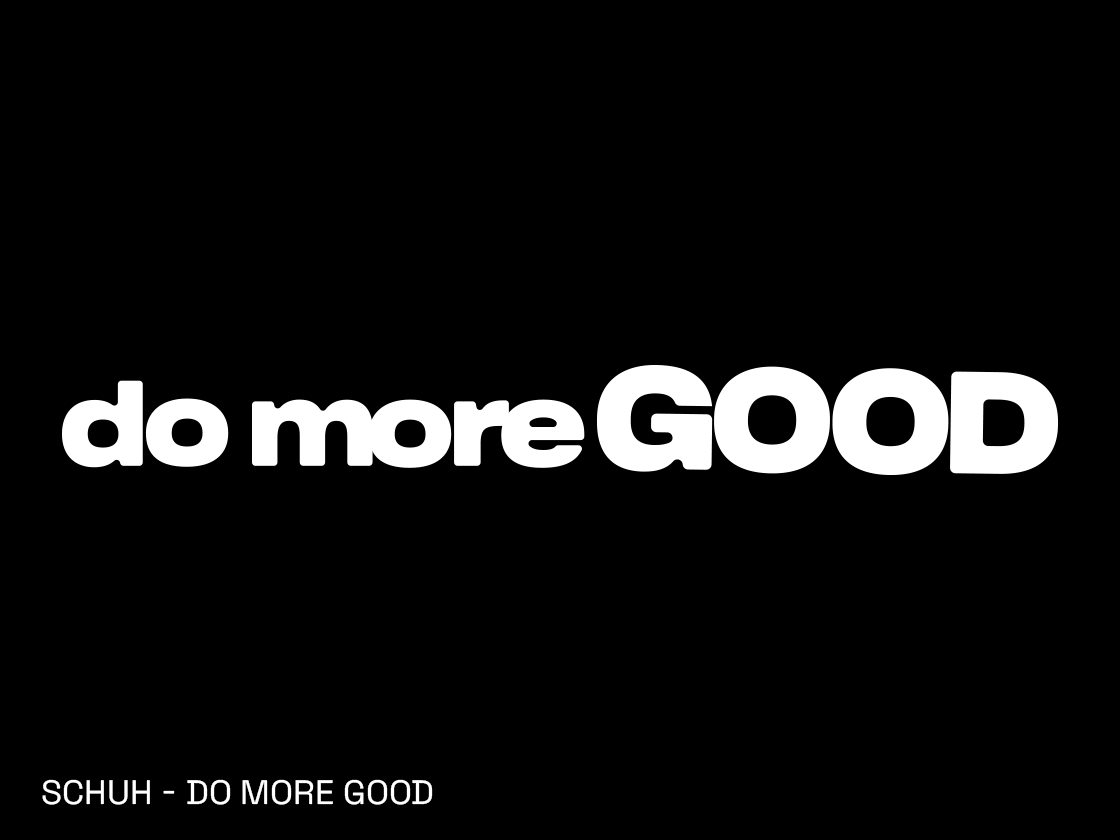 schuh Do More Good