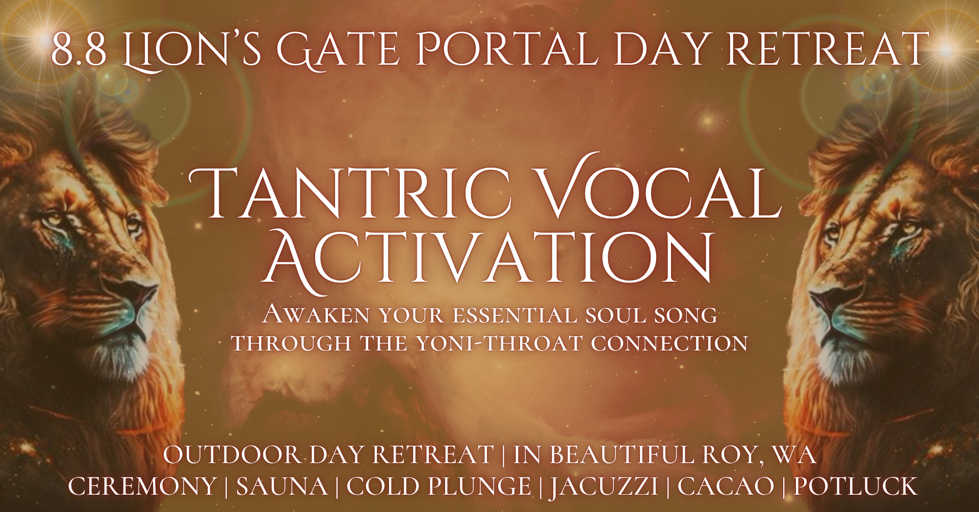 Lion’s Gate day retreat: Tantric Vocal Activation