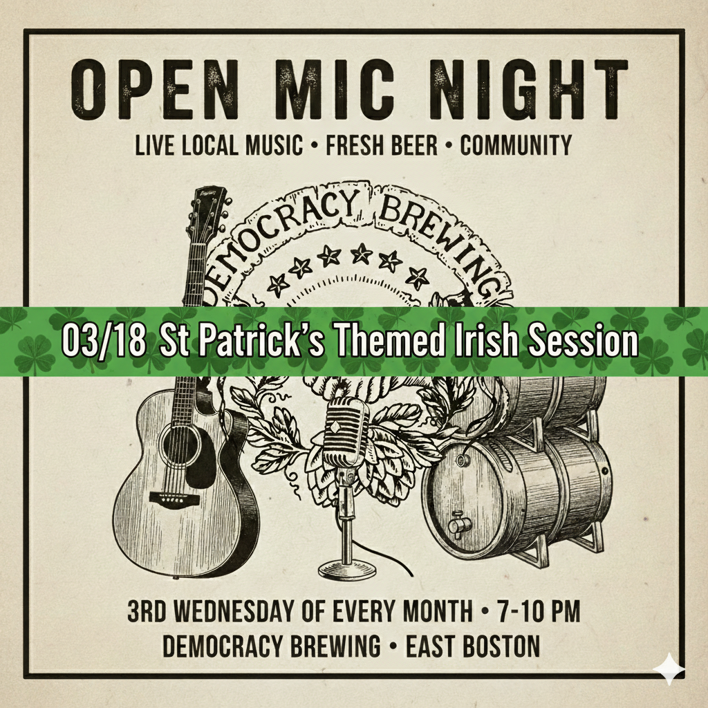 Monthly Open Mic Night at Eastie!