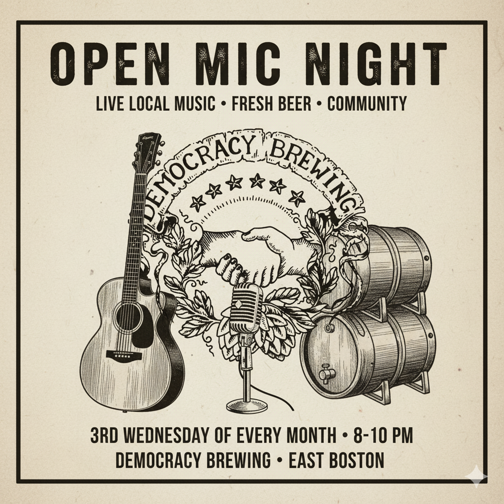Monthly Open Mic Night at Eastie!