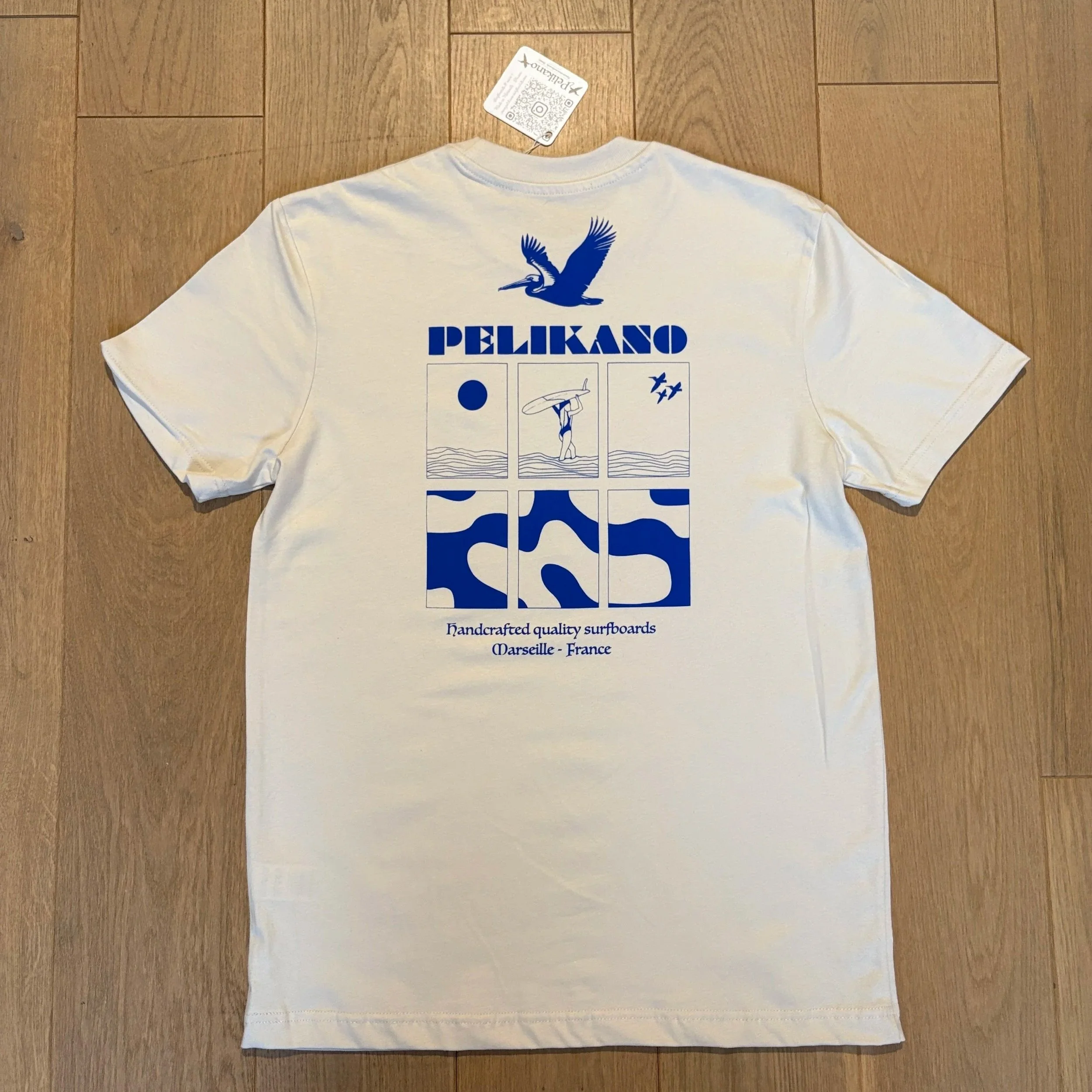 T-shirt coton blanc cassé 220 g /m2