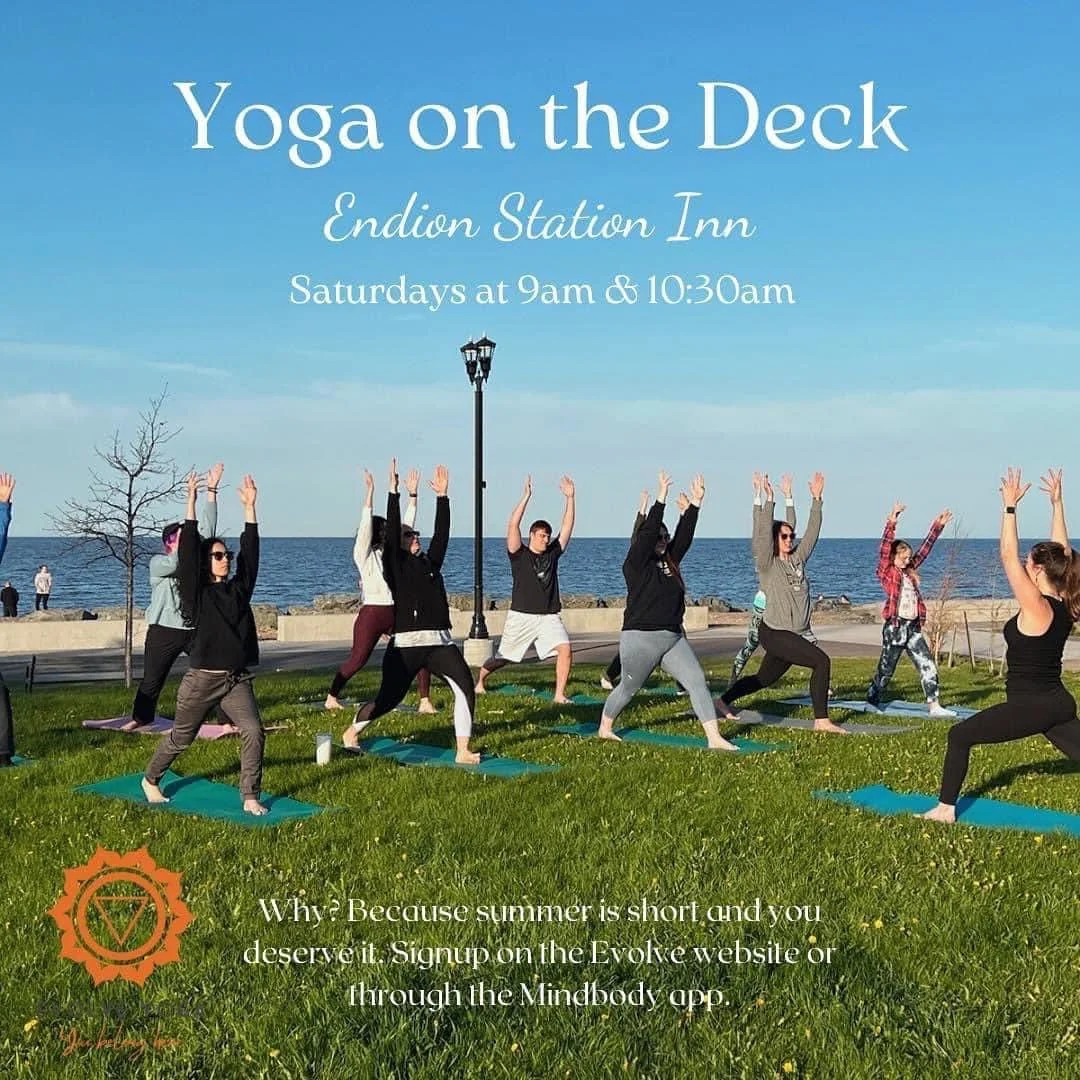 Join us for outdoor yoga this Saturday by @evolveduluthyoga at Endion Station Inn! Visit Evolve's website evolveduluth.yoga to sign up!