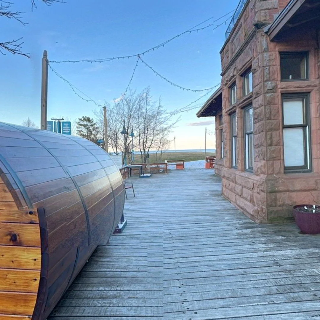 Panoramic shots from Spring time at Endion Station Inn. Book your stay in Duluth in one of the most unique hotels by Lake Superior