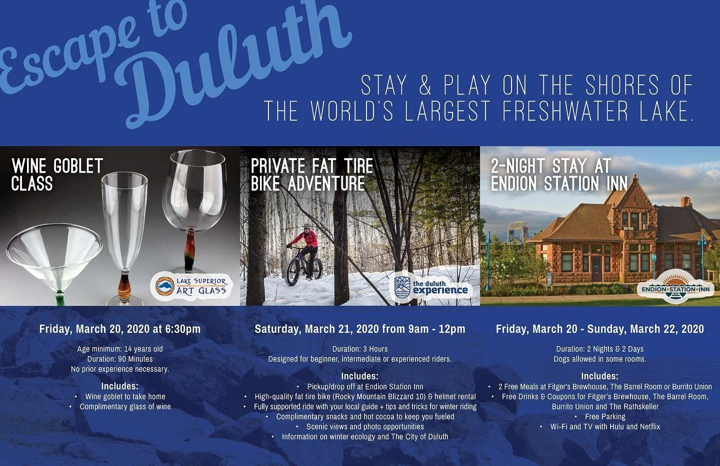 There's no time for winter hibernation in #Duluth when there's so many activities and experiences to be had! We want to help you make the most out of these cold, northern days by getting you into the heart of the city to see why Duluth is everyone's 