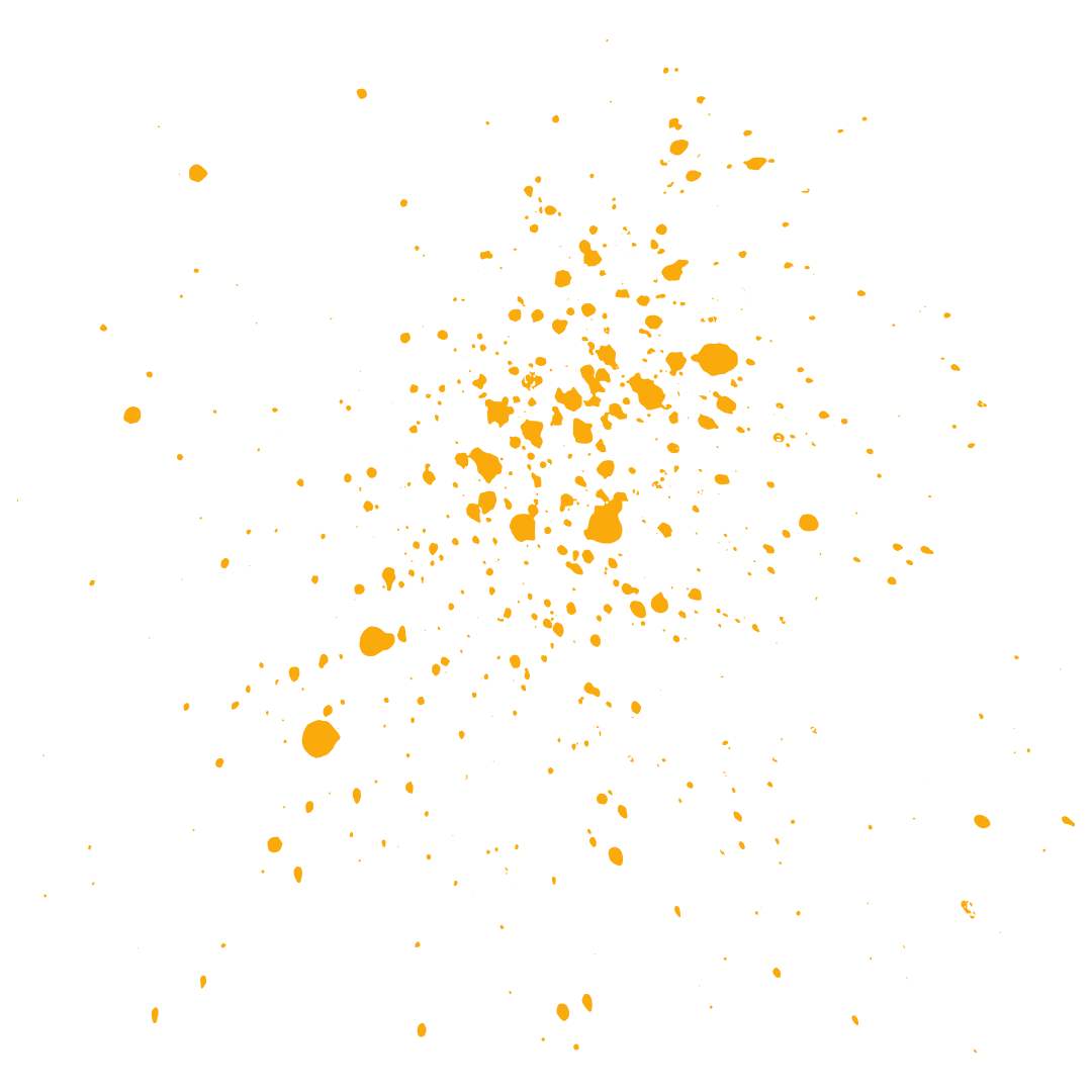 Decorative yellow paint splatter texture