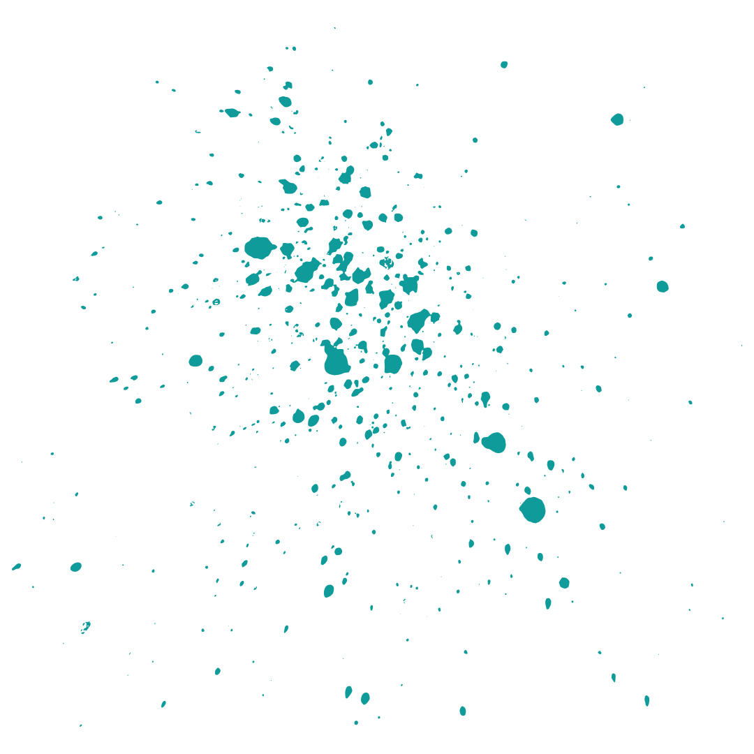 Decorative teal paint splatter texture